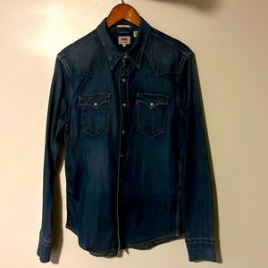 Levi’s Barstow Western Denim Shirt Blue